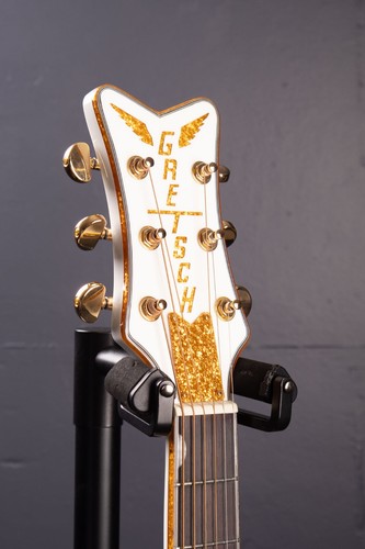 Gretsch G5021WPE Rancher Penguin Parlor Acoustic-Electric Guitar - White - Picture 7 of 8