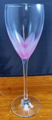 Steven Maslach 1986 Pink Tulip Wine Glass. Replacement *Pre-Owned*