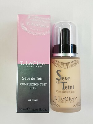 T.LeClerc Complexion Tint Foundation 01 Light (01 Clair) LSF6