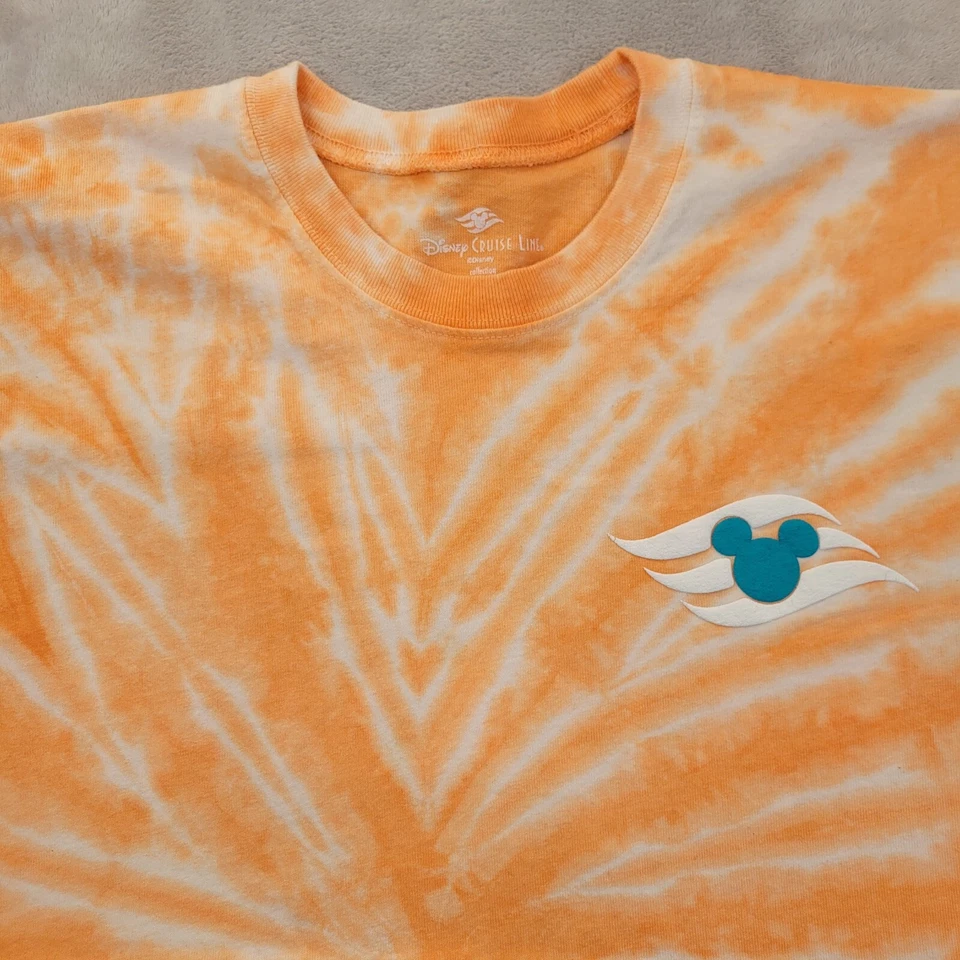 迪士尼精神球衣女式大号衬衫邮轮线巴哈马漂流岛成人L — 第 2/4 张图片