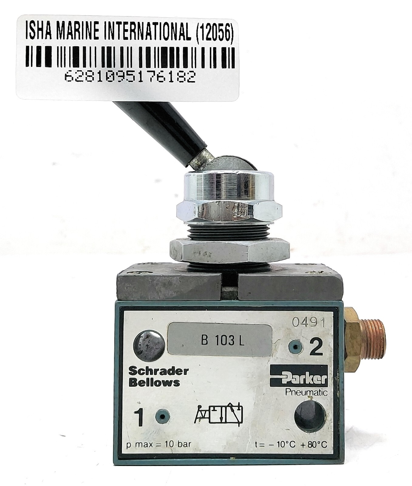 Vanne À Poupée Parker Pneumatique B103L Schrader