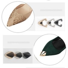 2X Women Shoes Heels Toe Head Metal Pointed Cap Cover Protector Repair DIY Decor