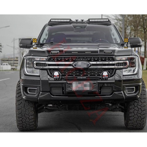 Soporte de montaje de vaina de luz LED con zanja para capó lateral para Ford Ranger 2023 2024 sin luces - Imagen 10 de 10