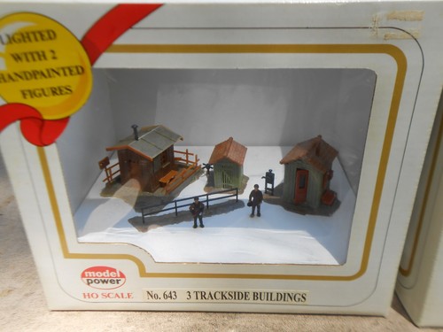 Model Power Trackside Buildings 643 Ranger Fire Station 644 HO Scale NEW Vintage - Picture 2 of 6