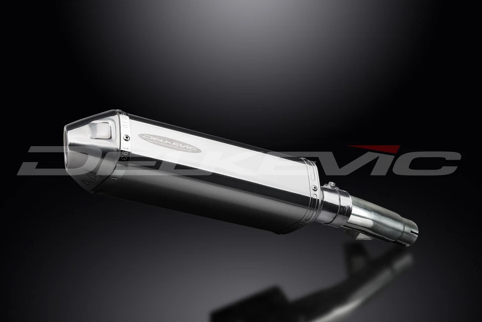 Kit silenciador de escape de acero inoxidable triovalado 13" Slip On Honda NC700X ABS 2011-2017 Foto 2 de 4