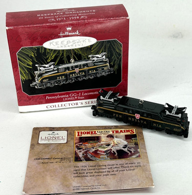 Hallmark Keepsake Ornament Pennsycania GG-1 Locomotive Lionel Train 1999