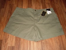 WOMENS LEE STRETCH 4" SHORTS SIZE 18 NWT GREEN