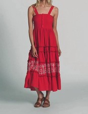 The Shirt Regan Midi Dress Red