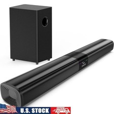 Sound Bar for Smart TV w/ 5.25 Inch Subwoofer 100W 24 Inch Soundbar TV Soundbar
