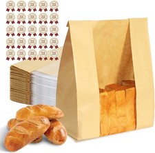 Bread Bags for Homemade 100PCS Paper Sourdough Large Bakery with... 