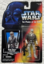 Action Figure Kenner Red Card Star Wars Power of the Force Han Solo  Hoth  New
