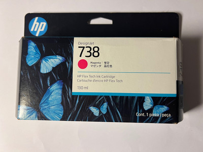 Original HP Tinte Patrone 738 magenta 498N6A DesignJet T 850 950 MFP