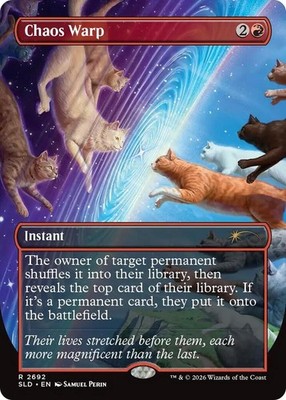 NM MTG REGULAR  CHAOS WARP SECRET LAIR CATS ARE THE BEST CATS OF CHAOS