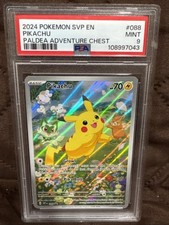2024 Pokemon SVP EN Paldea Adventure Chest #088 Pikachu PSA 9 MINT
