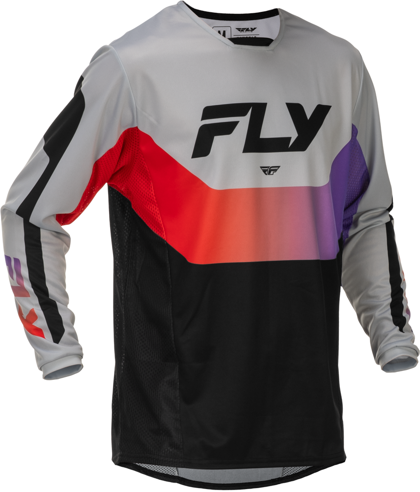 ATHLETIC T-SHIRT / FLYING M 26ss 新作 2026 MX26 Fly Racing Kinetic Gear Set - Jersey & Pants - Grey Red