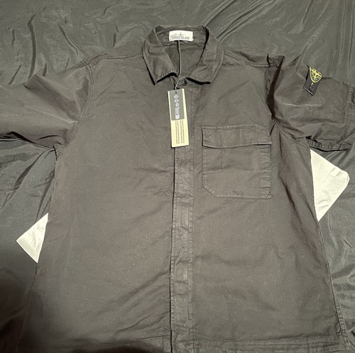 Stone Island Stretch cotton Shirt button And Zip Up Size XL