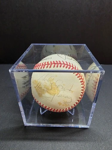 New ListingHarry Caray and Jack Brickhouse Autographed Baseball No COA