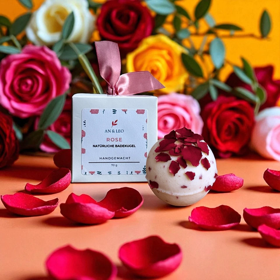 Rose-Olivenöl Badekugel - Bild 4 von 4