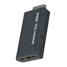 PS2 to HDMI Video Converter Adapter with 3.5mm Audio Output for HDTV Monitor US