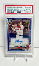 2021 BOWMAN DRAFT MARCELO MAYER BLUE REFRACTOR AUTO #'d /150 - PSA 10 GEM MINT