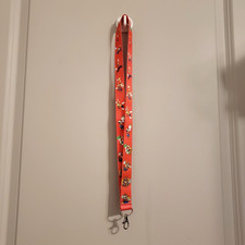 Nintendo Super Mario Bros Red Lanyard Keychain Video Game Classic Design