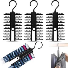 3 St&uuml;ck Krawattenhalter Verstellbarer Krawattenb&uuml;gel um 360&deg; Drehbar Tie Belt Ra