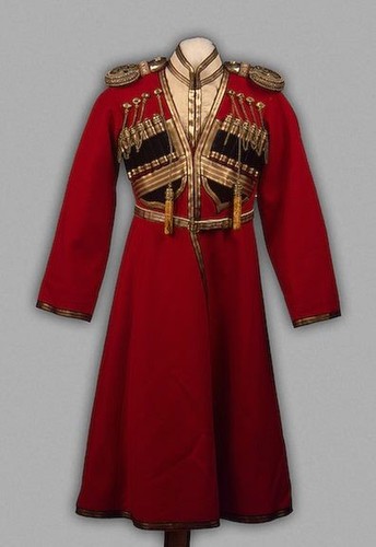 Costume 1910s Cossack Worn By Tsarevich Aleksey Nikolayevich red cassock wool co - Picture 5 of 7