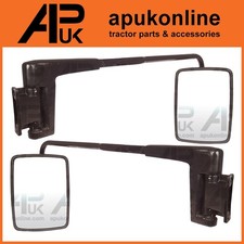 Cab Mirror Head & Arm Pair for Massey Ferguson New Holland John Deere Tractor