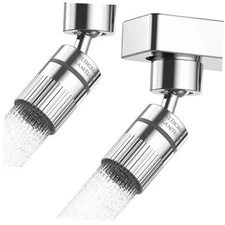 2 PC ST.THOMAS Swivel Faucet Aerator,2-function Faucet Nozzle,360° Big Angle 