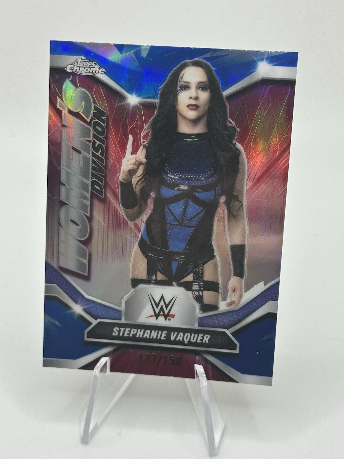 STEPHANIE VAQUER /150 - BLUE REFRACTOR WOMEN'S DIVISION - 2026 Topps Chrome WWE