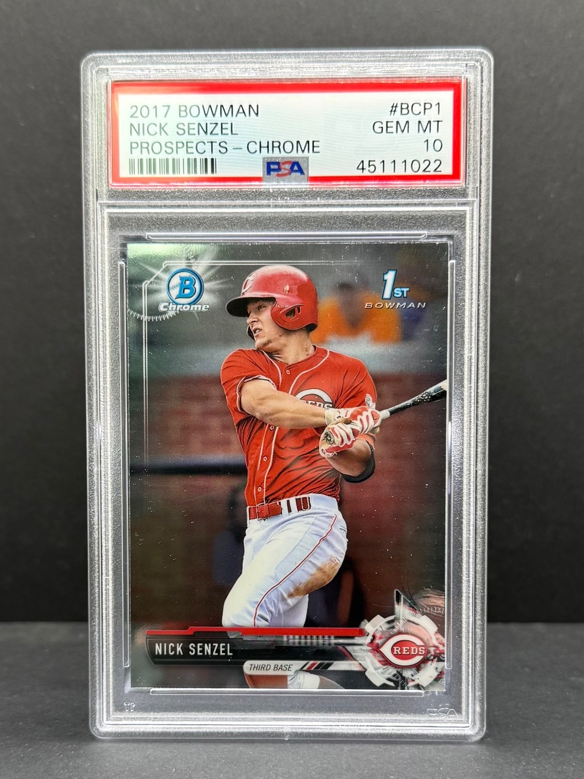 2017 Bowman Nick Senzel Chrome Prospects BCP1 PSA 10 Gem Mint