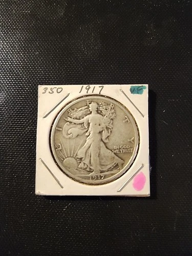 1917 Walking Liberty Half Dollar In Very Good Condition