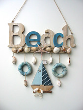 Dekohänger "Beach" Türdeko Wand Türkranz Türschild Sommer maritim 29x31cm