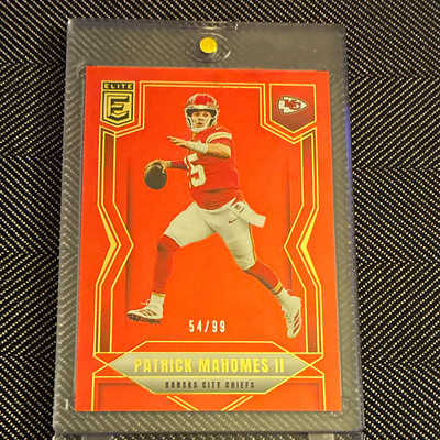 Panini Donruss Elite Patrick Mahomes II Chiefs Red Parallel #55 54/99
