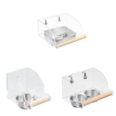 Interactive Parrots Feeding Bowl Anti Overflows Designing with Reliabled Feeding