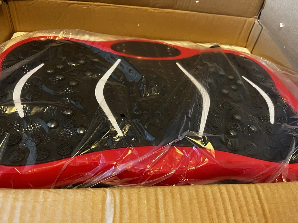 Vibration Plate Fitness Platform Body Shaker Machine Exercise Home Gym Uk In Red - Image 3 of 4