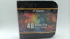 Pagather 48 Colors Acrylic Paint Markers, Dual Tip With Fine 48