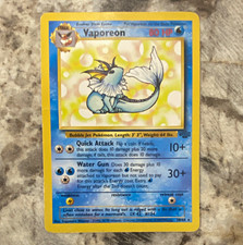 Wizards of the Coast Vaporeon 28/64 Jungle Holo Rare Pokémon TCG 1999 80 HP