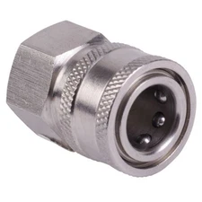 PRESSURE WASHER STAINLESS STEEL 3/8" FEMALE QUICK CONNECT SOCKET 