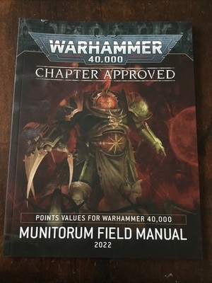 Warhammer 40K Chapter Approved Munitorum Field Manual 2022 Booklet FREE UK POST
