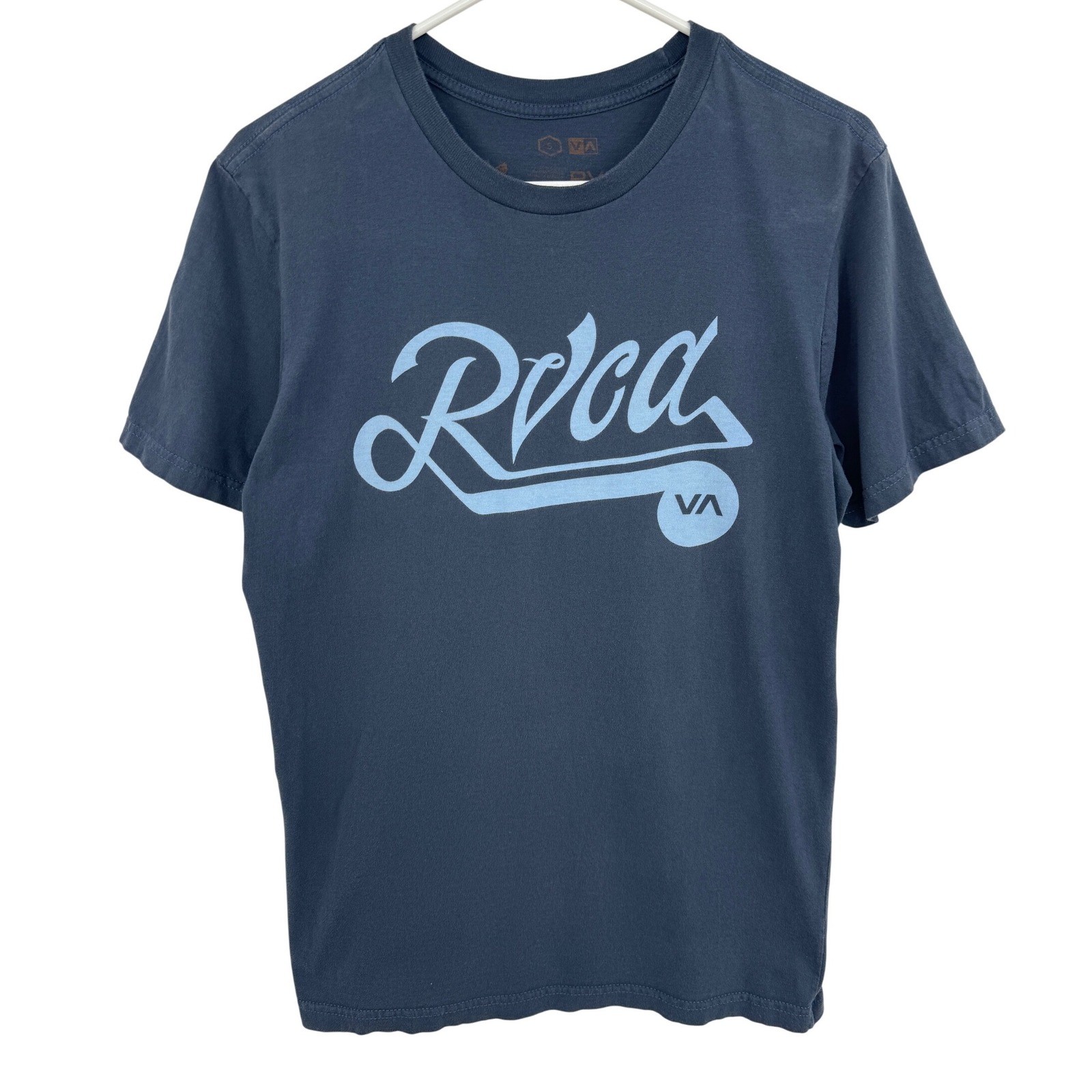 RVCA Mens Artist Network Program Graphic T-Shirt Navy Blue Small S