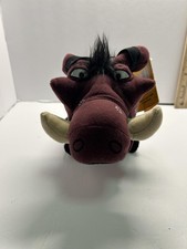 Disney The Lion King Pumba Bean Bag Plush Stuffed Animal Toy Small Brown Cute