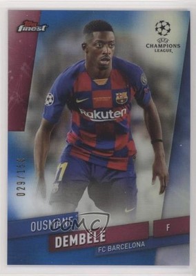 2019 Finest UEFA Champions League Blue Refractor Ousmane Dembele Dembélé 03ys