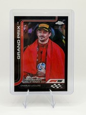 🔥 2025 Topps Chrome F1 Charles Leclerc Black Refractor /10 Ferrari Monaco