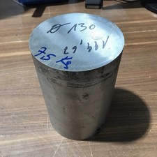 1x Alu  Aluminium Rund Reststück D: 130 mm x ca. 199 mm, 7,5 Kg  (S)