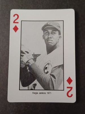 Fergie Jenkins 1985 Hey Hey Cubs! Jack Brickhouse Playing Card - Chicago