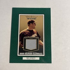 2005 Upper Deck Origins Old Judge Materials Ben Sheets #OJ-BS Patch