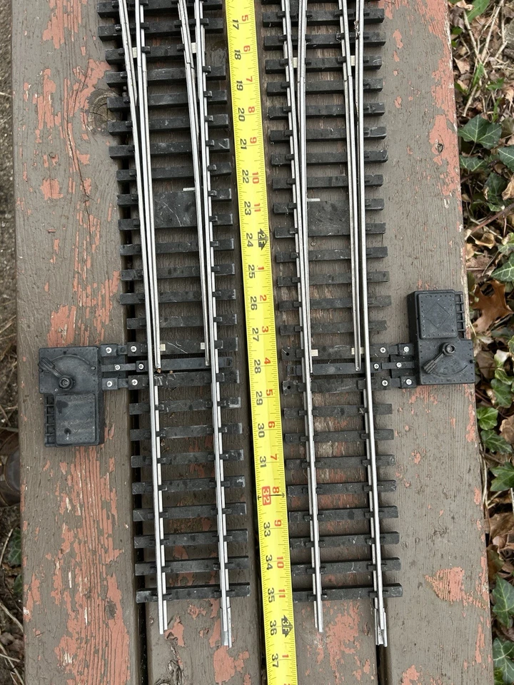 Aristo-Craft Pair Stainless Steel Extra Wide Switches Left & Right, 36”, G Gauge - Image 3 of 4