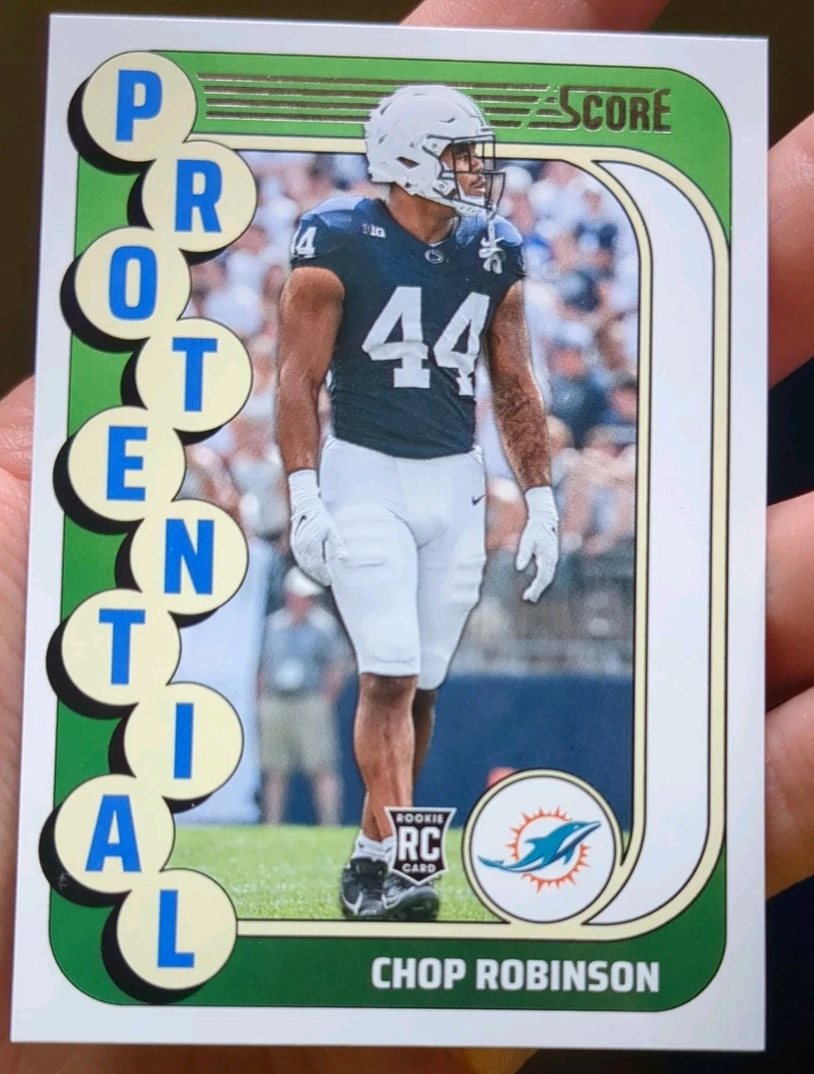 Chop Robinson trading card