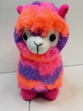 Peek-A-Boo Toys Plush Alpaca Llama 11” Pink Purple Orange Stuffed Animal 
